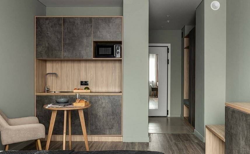 Фотографии номера Апарт двухместный с одной кроватью в Гостинице Салют Москва